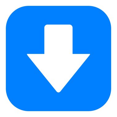 Vektör illüstrasyonu olarak aşağı ok ve uygulama simgesi