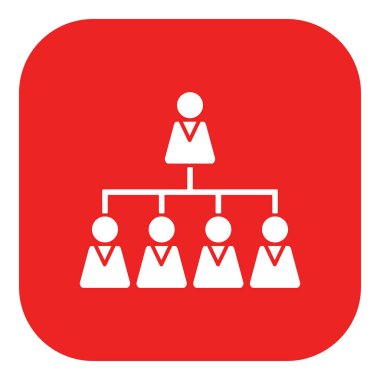 Vektör illüstrasyonu olarak hiyerarşi ve uygulama simgesi