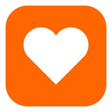 Vektör illüstrasyon olarak kalp ve uygulama simgesi