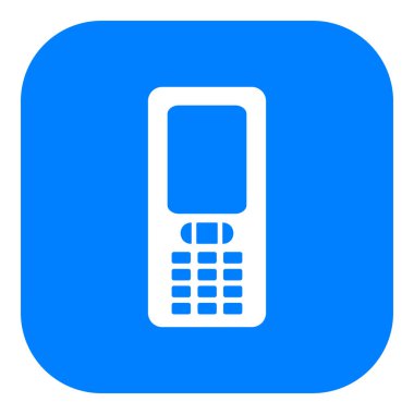 Vektör illüstrasyonu olarak cep telefonu ve uygulama simgesi