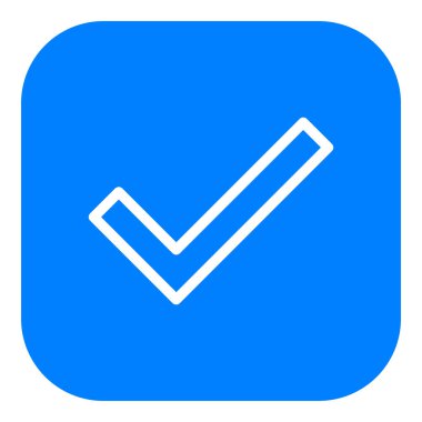 Vektör illüstrasyonu olarak tik ve uygulama simgesi