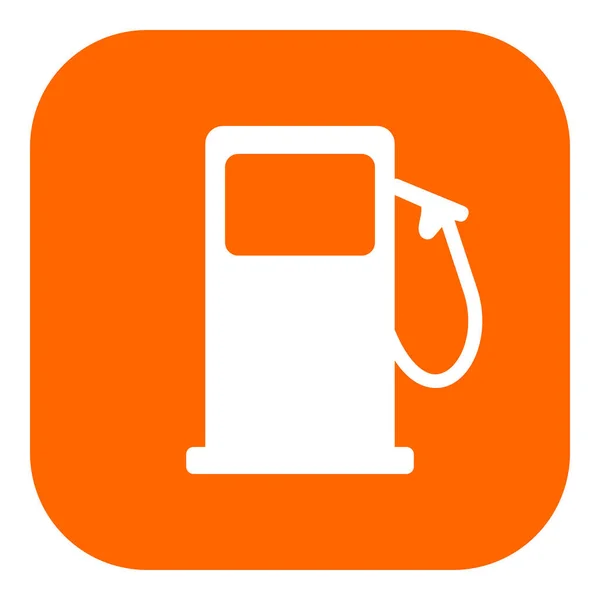 Benzinestation App Pictogram Als Vector Illustratie — Stockvector