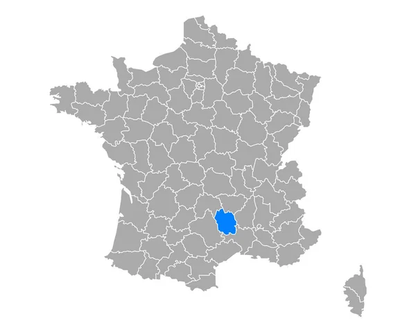 Mapa Restaurantes Frango Francia — Vetor de Stock