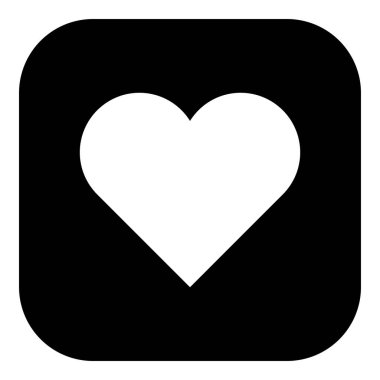 Vektör illüstrasyon olarak kalp ve uygulama simgesi