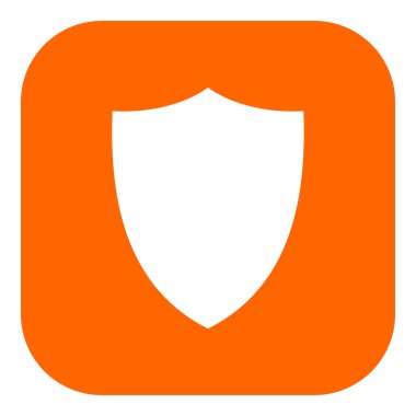 Vektör illüstrasyonu olarak kalkan ve uygulama simgesi