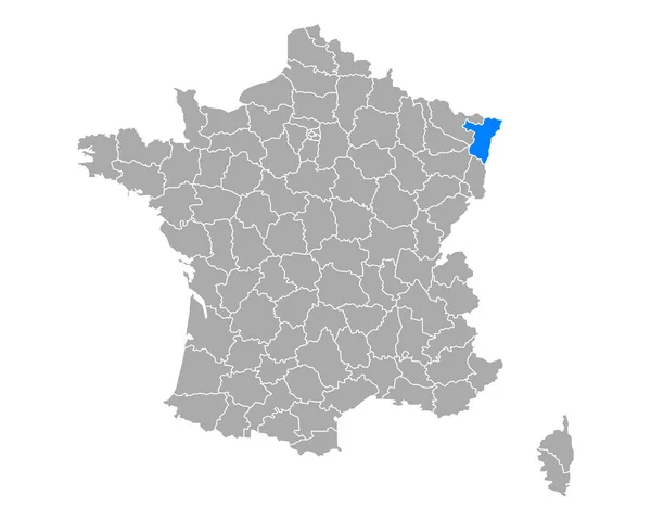 Mapa Bazares Francia — Vetor de Stock