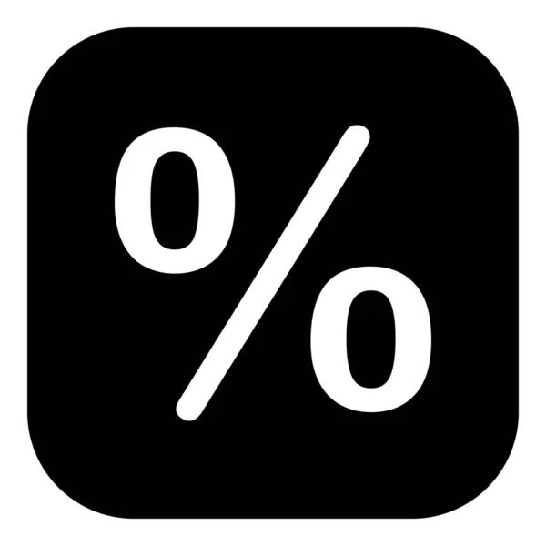 Porcentaje Icono Aplicación Como Ilustración Vectorial — Vector de stock