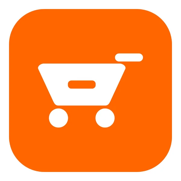 Icono Carrito Compras Aplicación Como Ilustración Vectorial — Vector de stock