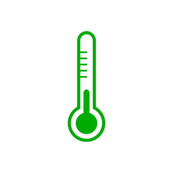 Thermometer Und Hintergrund Als Vektorillustration — Stockvektor