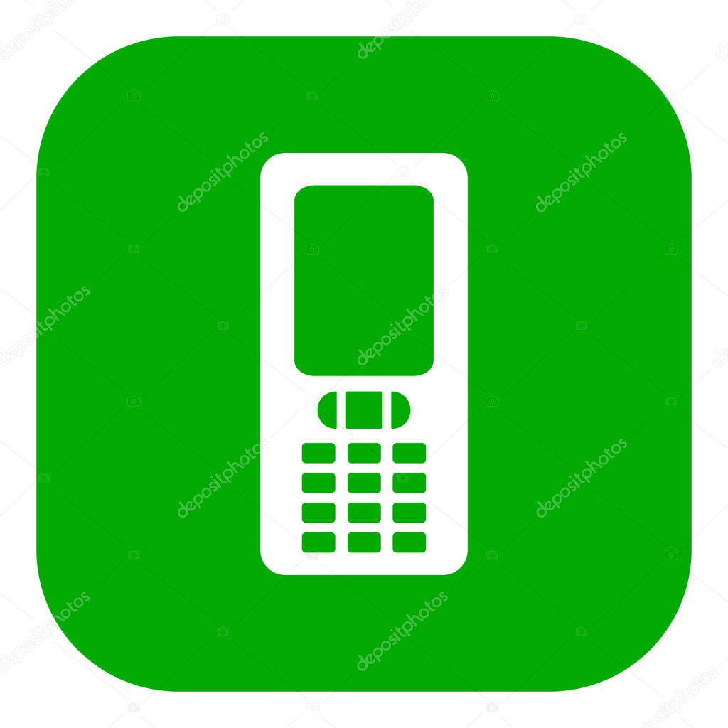 Mobile phone and app icon as vector illustration