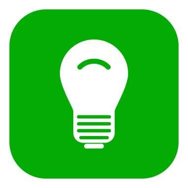 Vektör illüstrasyonu olarak ampul ve uygulama simgesi