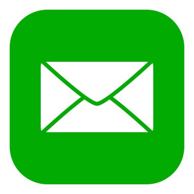 Vektör illüstrasyonu olarak zarf ve uygulama simgesi