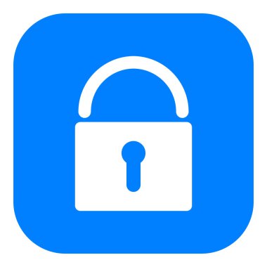 Vektör illüstrasyonu olarak kilitle ve uygulama simgesi