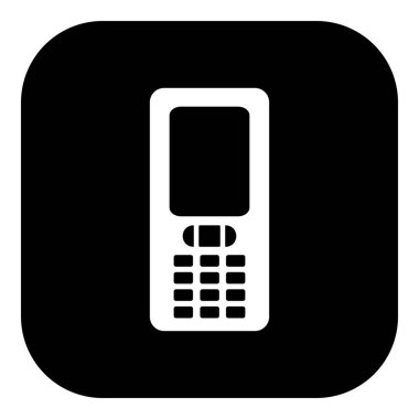 Vektör illüstrasyonu olarak cep telefonu ve uygulama simgesi