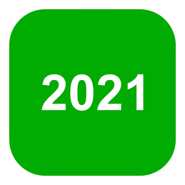 Yıl 2021 Vektör Illüstrasyonu Olarak Uygulama Simgesi — Stok Vektör