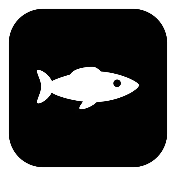 Fish App Icon Vector Illustration — Stock Vector