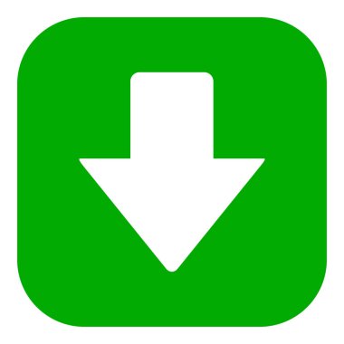 Vektör illüstrasyonu olarak aşağı ok ve uygulama simgesi