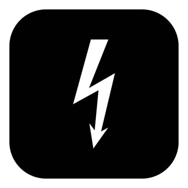 Vektör illüstrasyonu olarak şimşek ve uygulama simgesi