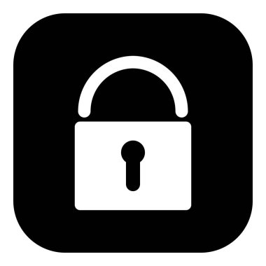 Vektör illüstrasyonu olarak kilitle ve uygulama simgesi