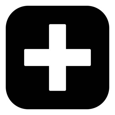 Artı ve uygulama simgesi vektör illüstrasyonu olarak