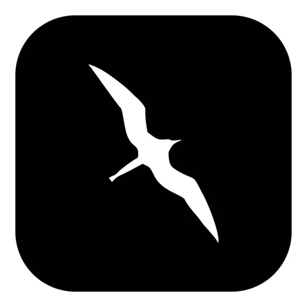 Frigate Bird App Icon Vector Illustration — Stock Vector