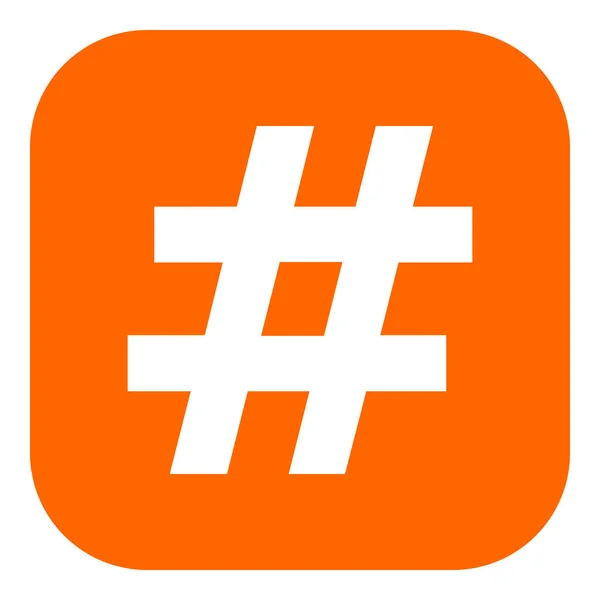 Hashtag Icono Aplicación Como Ilustración Vectorial — Vector de stock