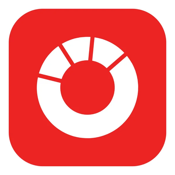 Tortendiagramm Und App Symbol Als Vektorillustration — Stockvektor