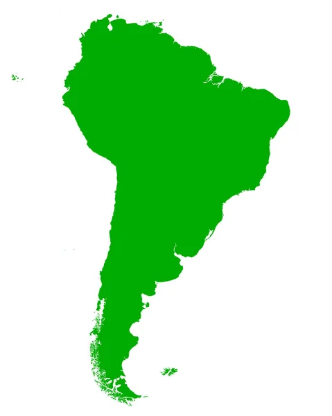 Карта Південної Америки Ліцензійні Стокові Вектори