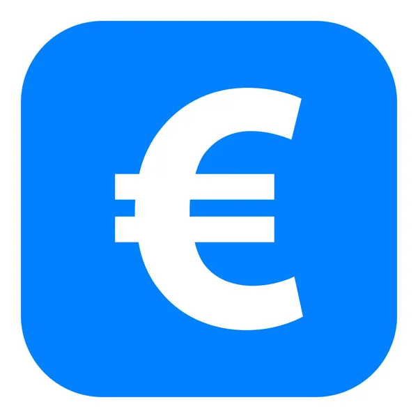 Ícone Euro App Como Ilustração Vetorial — Vetor de Stock