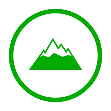 Dağlar ve daireler vektör gösterimi olarak