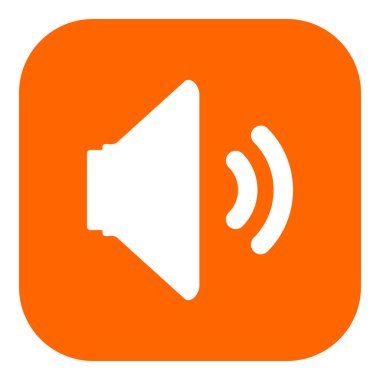 Vektör illüstrasyonu olarak konuşmacı ve uygulama simgesi