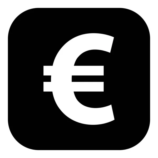 Euro App Ikon Vektoros Illusztrációként — Stock Vector