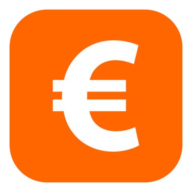 Vektör illüstrasyonu olarak Euro ve uygulama simgesi