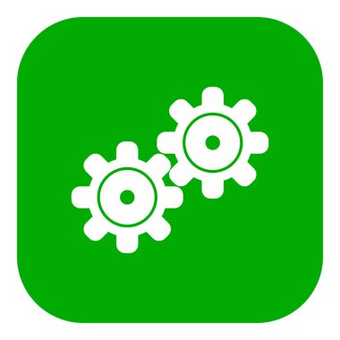 Vektör illüstrasyonu olarak vites ve uygulama simgesi