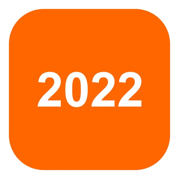 Year 2022 App Icon Vector Illustration — Stok Vektör