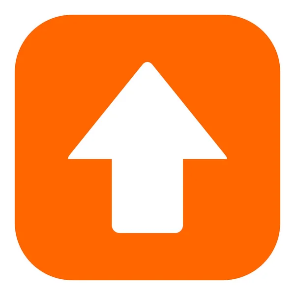 Arriba Flecha Aplicación Icono Como Ilustración Vectorial — Vector de stock