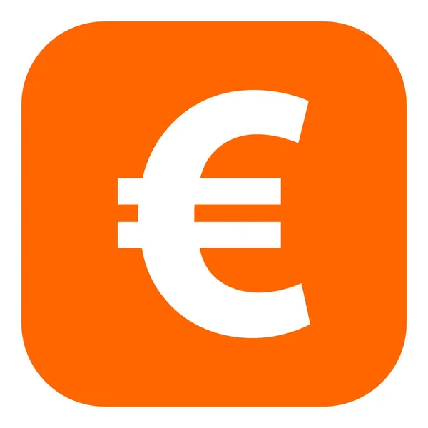Euro Ikona Aplikacji Jako Ilustracja Wektorowa — Wektor stockowy