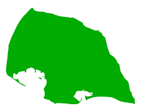 Mapa Online Fehmarn Blanco — Archivo Imágenes Vectoriales