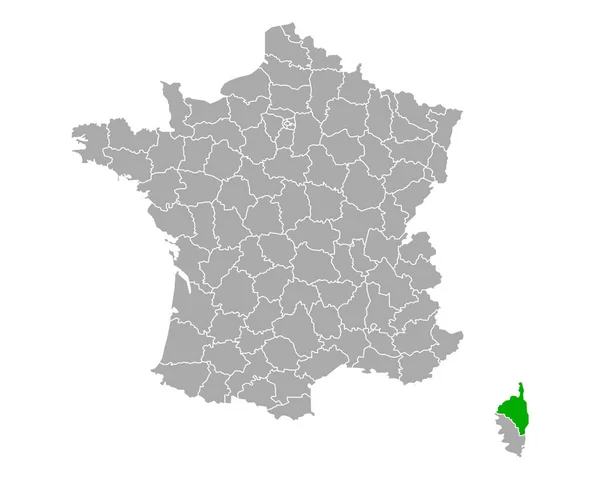 Mapa Cabeleireiros Francia — Vetor de Stock