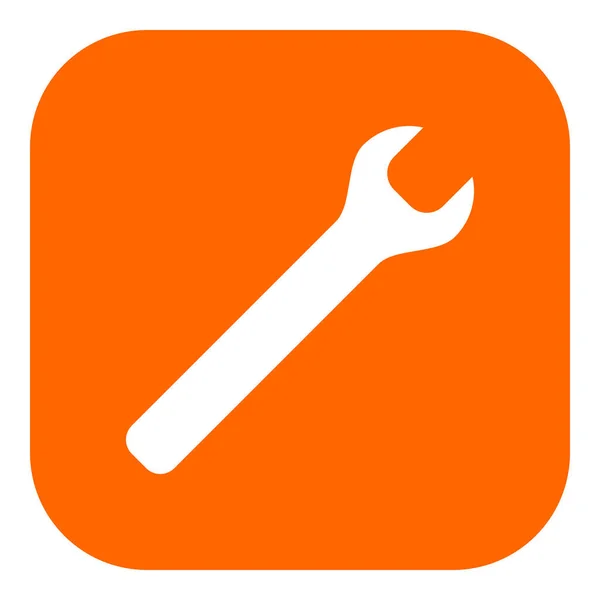 Wrench App Pictogram Als Vector Illustratie — Stockvector