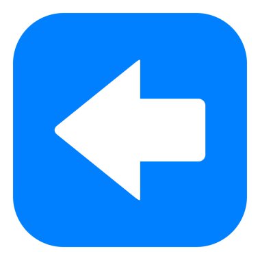 Vektör illüstrasyonu olarak sol ok ve uygulama simgesi