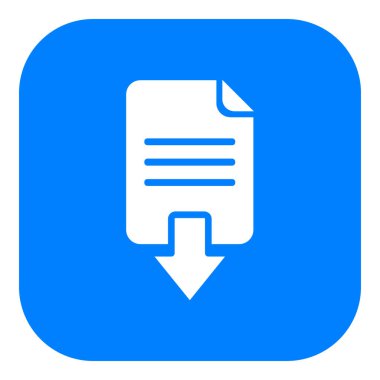 Vektör illüstrasyonu olarak belge indirme ve uygulama simgesi