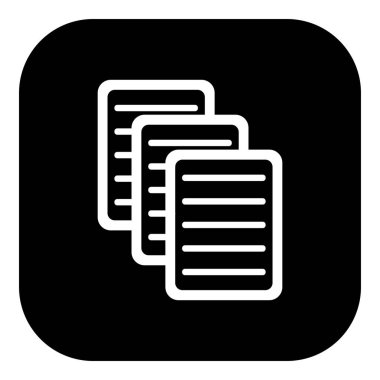 Vektör illüstrasyonu olarak belge ve uygulama simgesi