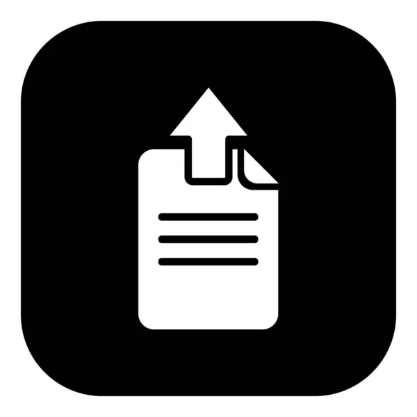Dokument Upload Und App Icon Als Vektorillustration — Stockvektor
