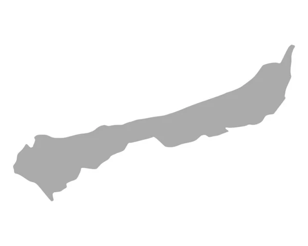 Carte Langeness Sur Blanc — Image vectorielle