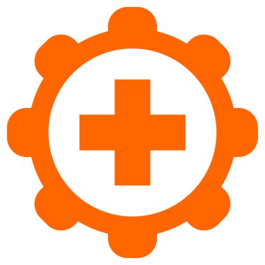 Vektör illüstrasyon olarak ilk yardım ve tekerlek