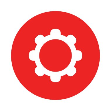 Vektör illüstrasyonu olarak çark ve daire