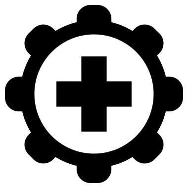 Vektör illüstrasyon olarak ilk yardım ve tekerlek