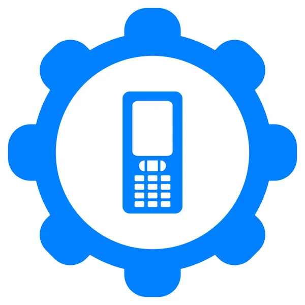 Mobiltelefon Kerék Mint Vektor Illusztráció — Stock Vector