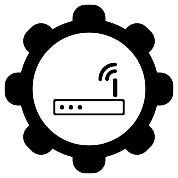 ベクトル図としてのルータとホイール — ストックベクタ